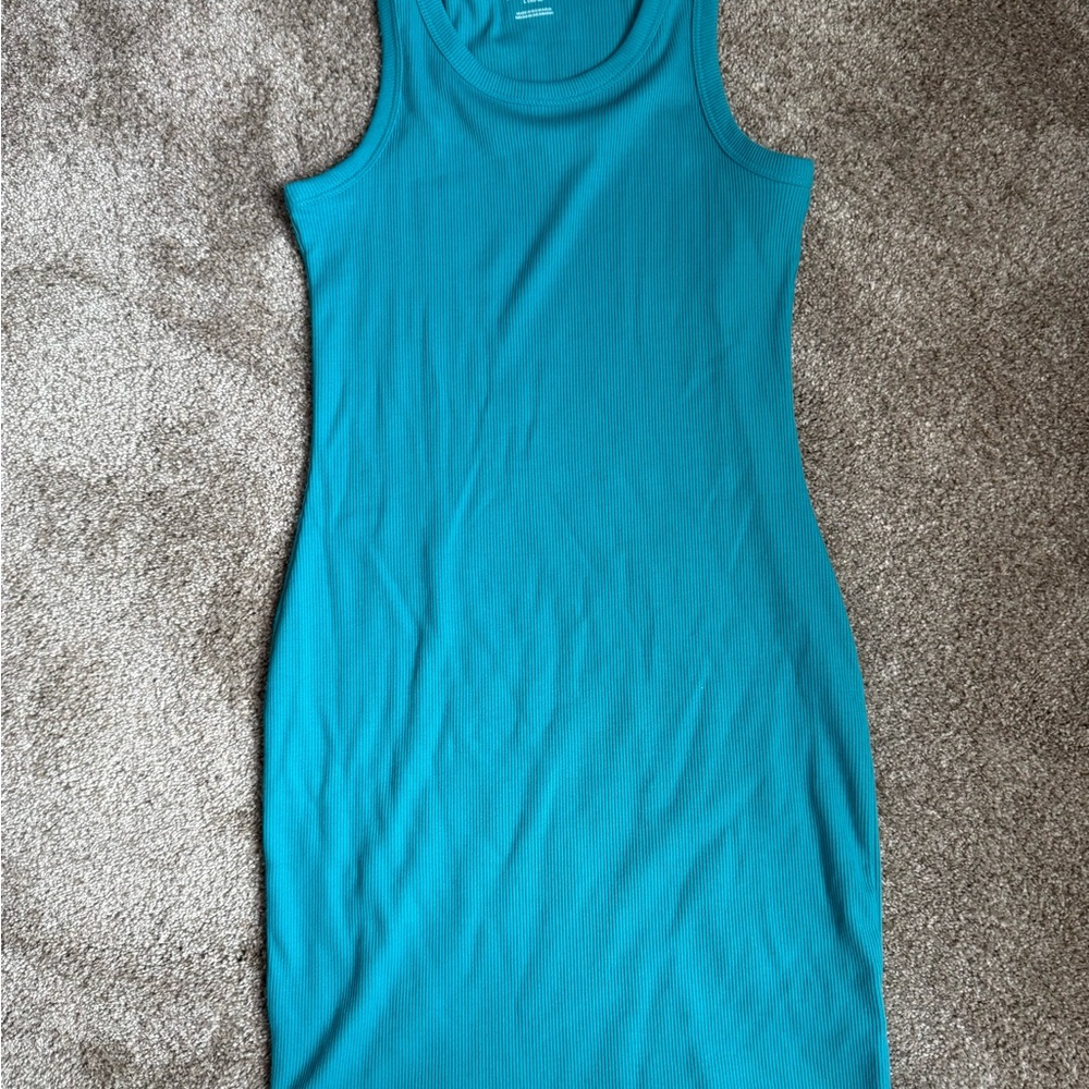 Art Class Teal Ribbed Top